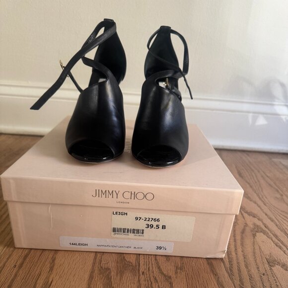 Like New Jimmy Choo Leigh Peep Toe Pumps (Taylor Swift Fave) - Picture 7 of 10